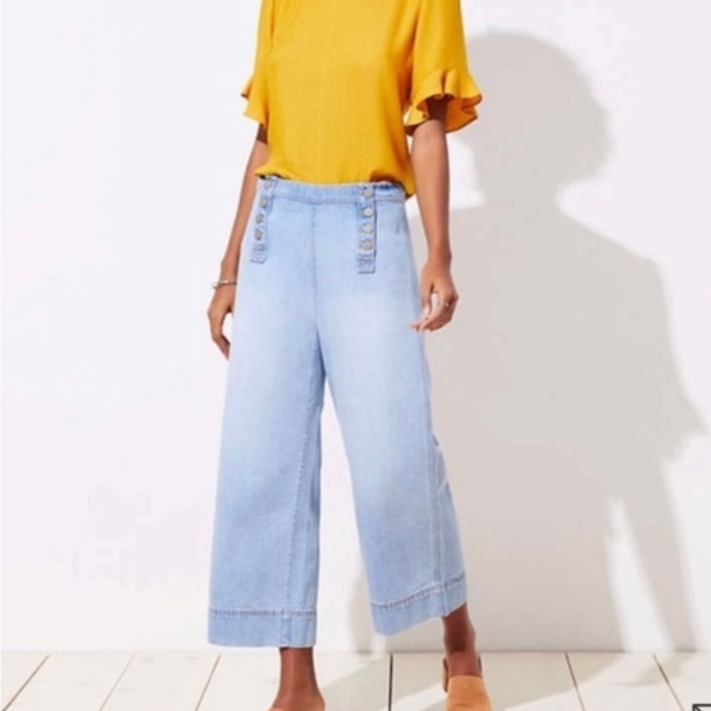 Ann Taylor Loft wide leg jeans